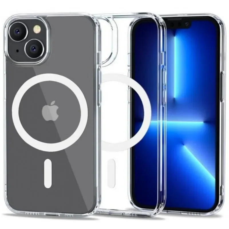 Φωτογραφία προϊόντος: iPhone 14 Magnetic Magsafe TPU Silicone Back Cover Case Transparent (oem)