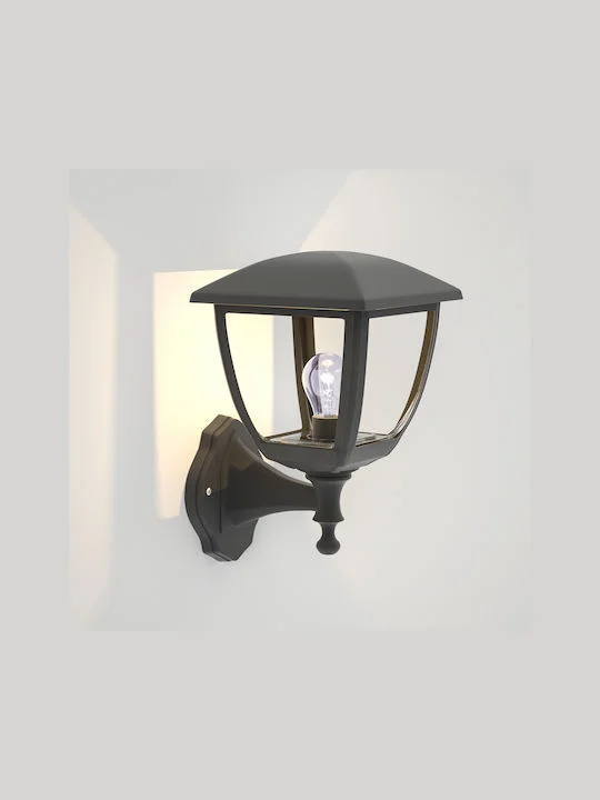 Φωτογραφία προϊόντος: it-Lighting Avalanche 1xE27 Outdoor Wall Lamp Black D:22cmx30cm (80201214)