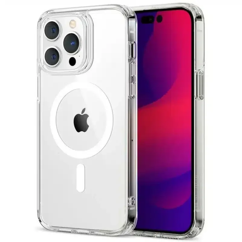 Φωτογραφία προϊόντος: iPhone 14 Pro magnetic (magsafe) tpu silicone back cover case transparent-oem