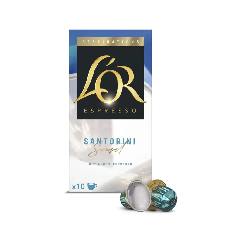 Φωτογραφία προϊόντος: L'OR Lor espresso Santorini Sunset Nespresso κάψουλες αλουμινίου - 10 τεμ