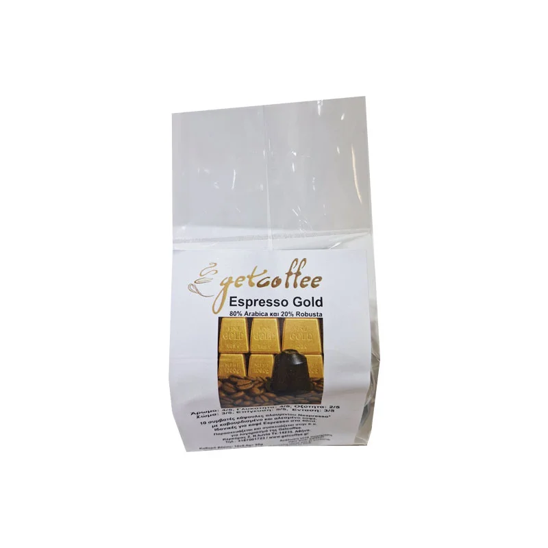 Φωτογραφία προϊόντος: Getcoffee Espresso Gold Nespresso 10 κάψουλες αλουμινίου