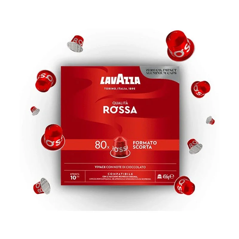 Φωτογραφία προϊόντος: Lavazza Qualita Rossa 80 κάψουλες Nespresso αλουμινίου