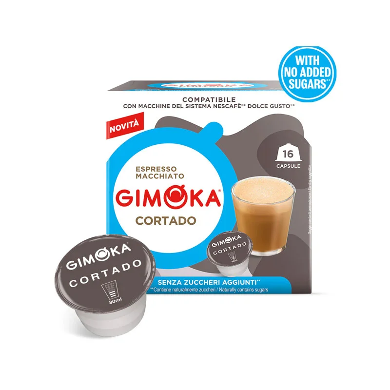 Φωτογραφία προϊόντος: Gimoka Cortado No Added Sugars Dolce Gusto κάψουλες - 16 τεμ.