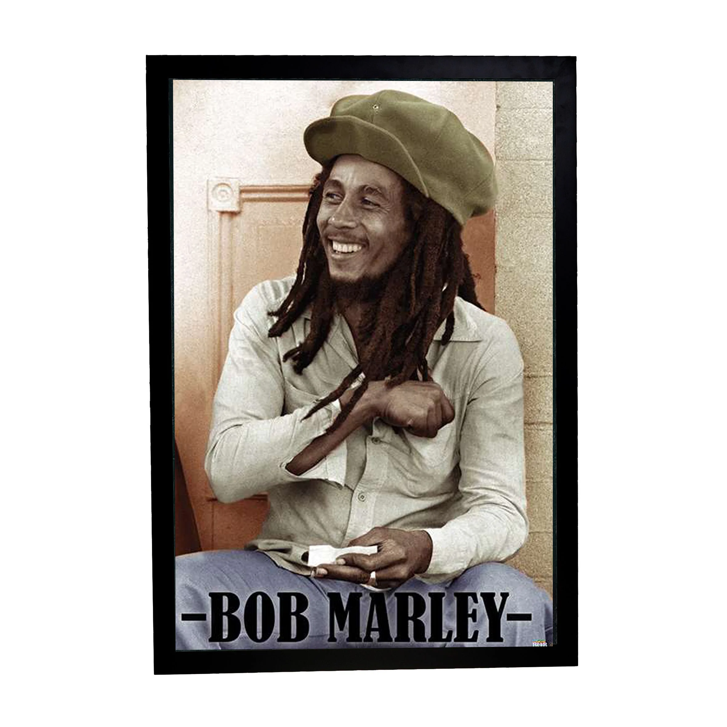 Φωτογραφία προϊόντος: HOPER Αφίσα Bob Marley Rolling Papers 61 X 91,5εκ PP34883 + Κορνίζα Ξύλινη Χρώμα Μαύρο Με Ακρυλικό Τζάμι Άθραυστο K1041-69