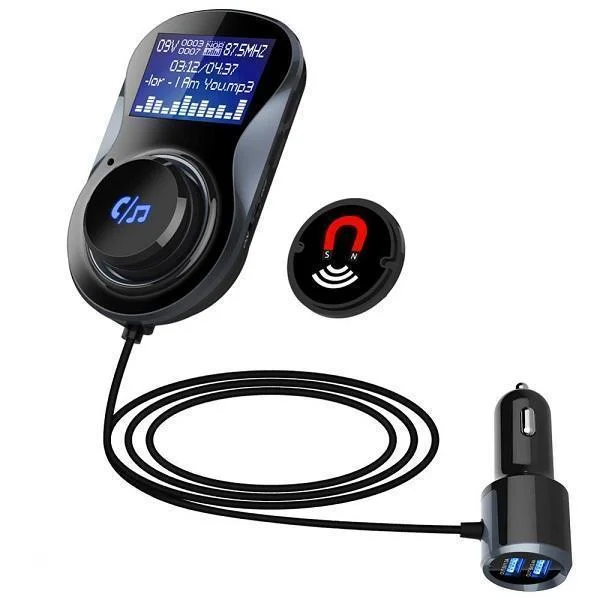 Φωτογραφία προϊόντος: OEM Πομπός Transmitter Bluetooth FM - σετ hands-free BC30AQ Μαύρο