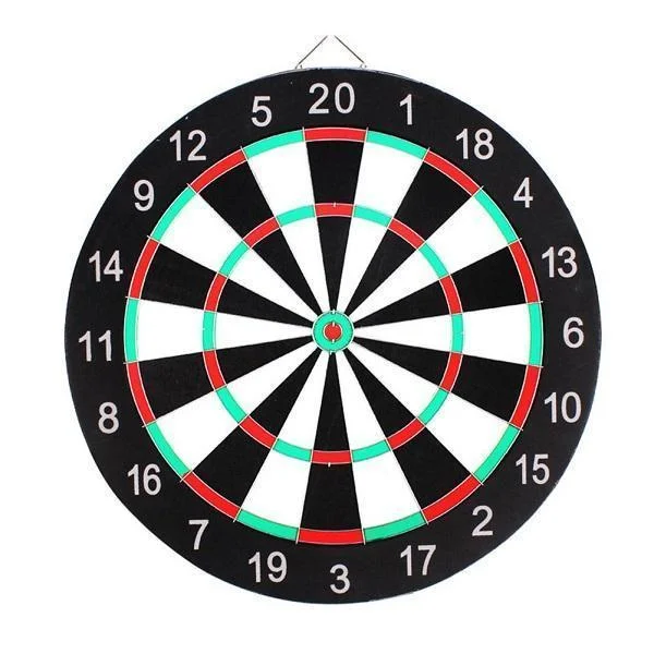 Φωτογραφία προϊόντος: OEM Dart Board Διπλής Όψης Κρεμαστό Dart Bulleye Target Game 15"