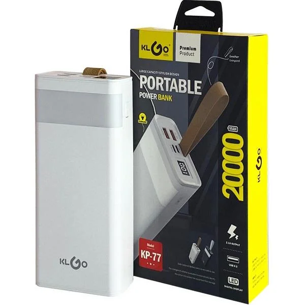 Φωτογραφία προϊόντος: OEM KLGO Power Bank KP-77 20000mAh Λευκό