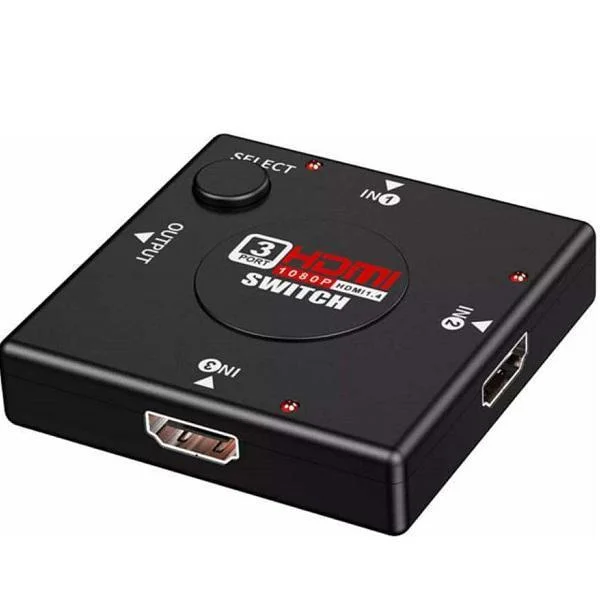 Φωτογραφία προϊόντος: OEM HDMI Switch με μία Είσοδο και Τρεις Εξόδους 1080p 2Κ Andowl Q-315 Μαύρο