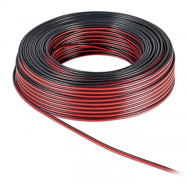 Φωτογραφία προϊόντος: POWERTECH καλώδιο ήχου 2x 0.50mm² CAB-SP003, CCA, 10m, μαύρο & κόκκινο