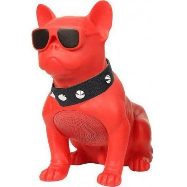 Φωτογραφία προϊόντος: OEM H-M10 Bulldog Head Rotatable Ηχείο Bluetooth 5W Red