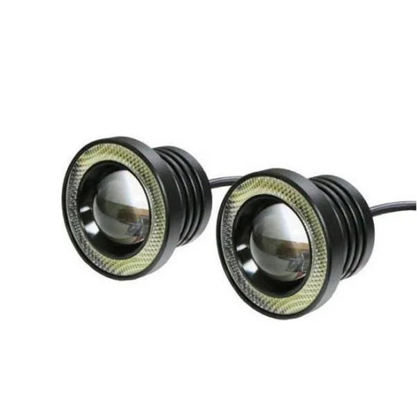 Φωτογραφία προϊόντος: OEM R500 Angel Eyes Προβολάκια Ομίχλης/Ημέρας LED 10W 12V 3200lm 8.9cm