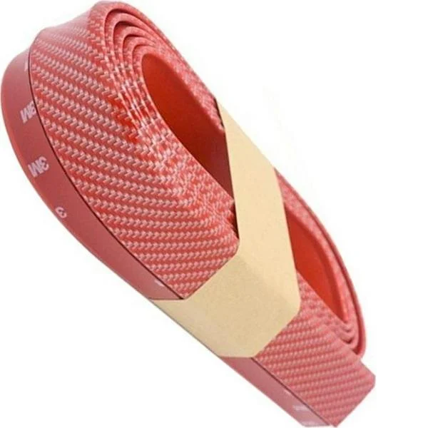 Φωτογραφία προϊόντος: OEM Lip Προφυλακτήρα 250cm x 5cm Κόκκινο carbon