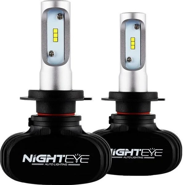 Φωτογραφία προϊόντος: OEM Φώτα Led Αυτοκινήτου 12v/24v IP68 Led Headlight (50W 8000LM) 6500K 2 X 25W H7 NIGHTEYE