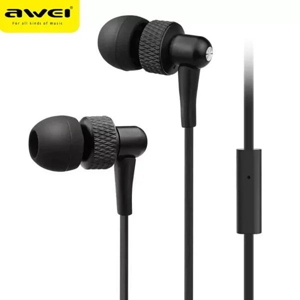 Φωτογραφία προϊόντος: OEM Ακουστικά Handsfree In-Ear Awei ES-390i Jack-3.5mm – Μαύρο