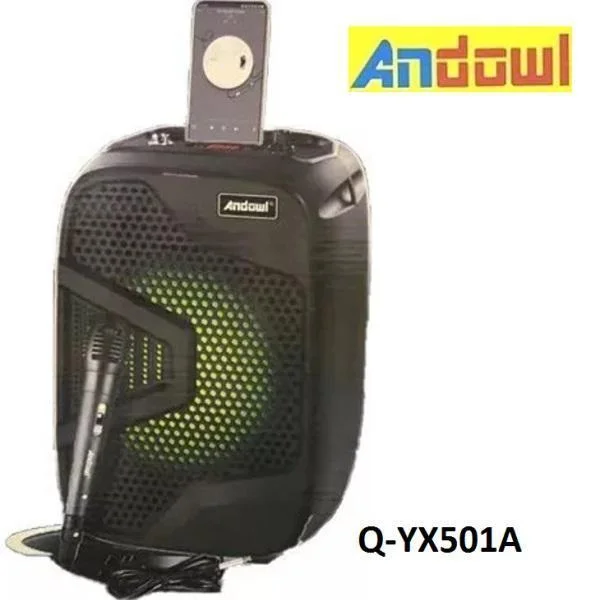 Φωτογραφία προϊόντος: OEM Andowl Σύστημα Karaoke με Ενσύρματα Μικρόφωνα Q-YX501A σε Μαύρο Χρώμα