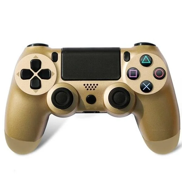 Φωτογραφία προϊόντος: OEM Double Motor Vibration 4 Ασύρματο Gamepad για PS4 Χρυσό