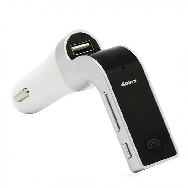 Φωτογραφία προϊόντος: OEM FM Transmitter CarG7 με Bluetooth / MicroSD Ασημί