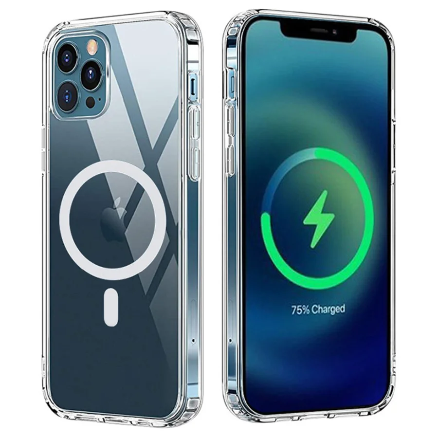 Φωτογραφία προϊόντος: Θήκη iPhone 11 Magnetic (Magsafe) Back Cover Σιλικόνης (διάφανο) oem