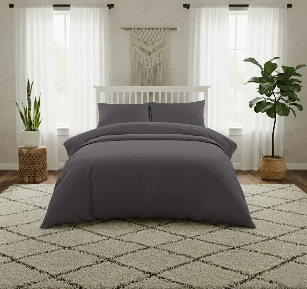 Φωτογραφία προϊόντος: Melinen Home Σεντονι King Size (λ) 180χ200 Lavish Satin Dark Grey