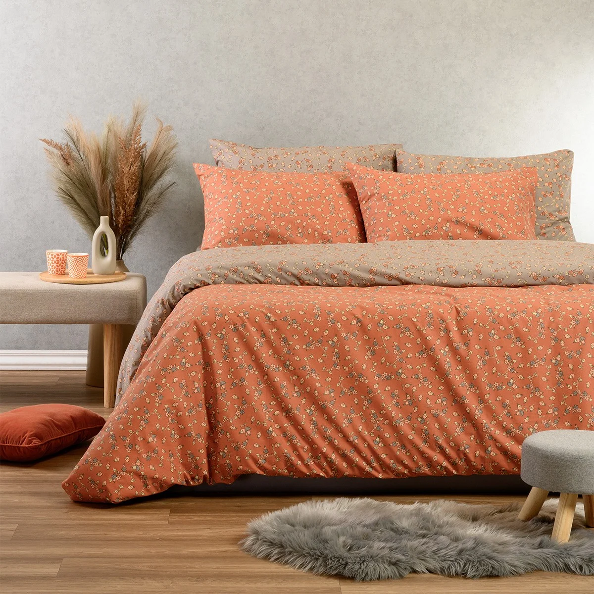 Φωτογραφία προϊόντος: Melinen Home Σετ Σεντονια Μονα Cesare Apricot Casual Line (170x270)