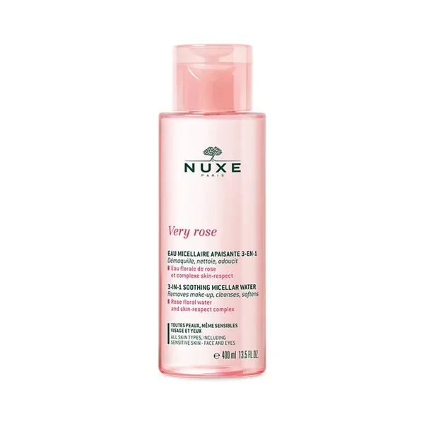 Φωτογραφία προϊόντος: Nuxe Micellar Water Καθαρισμού Very Rose 3 in 1 Soothing για Ευαίσθητες Επιδερμίδες 400ml