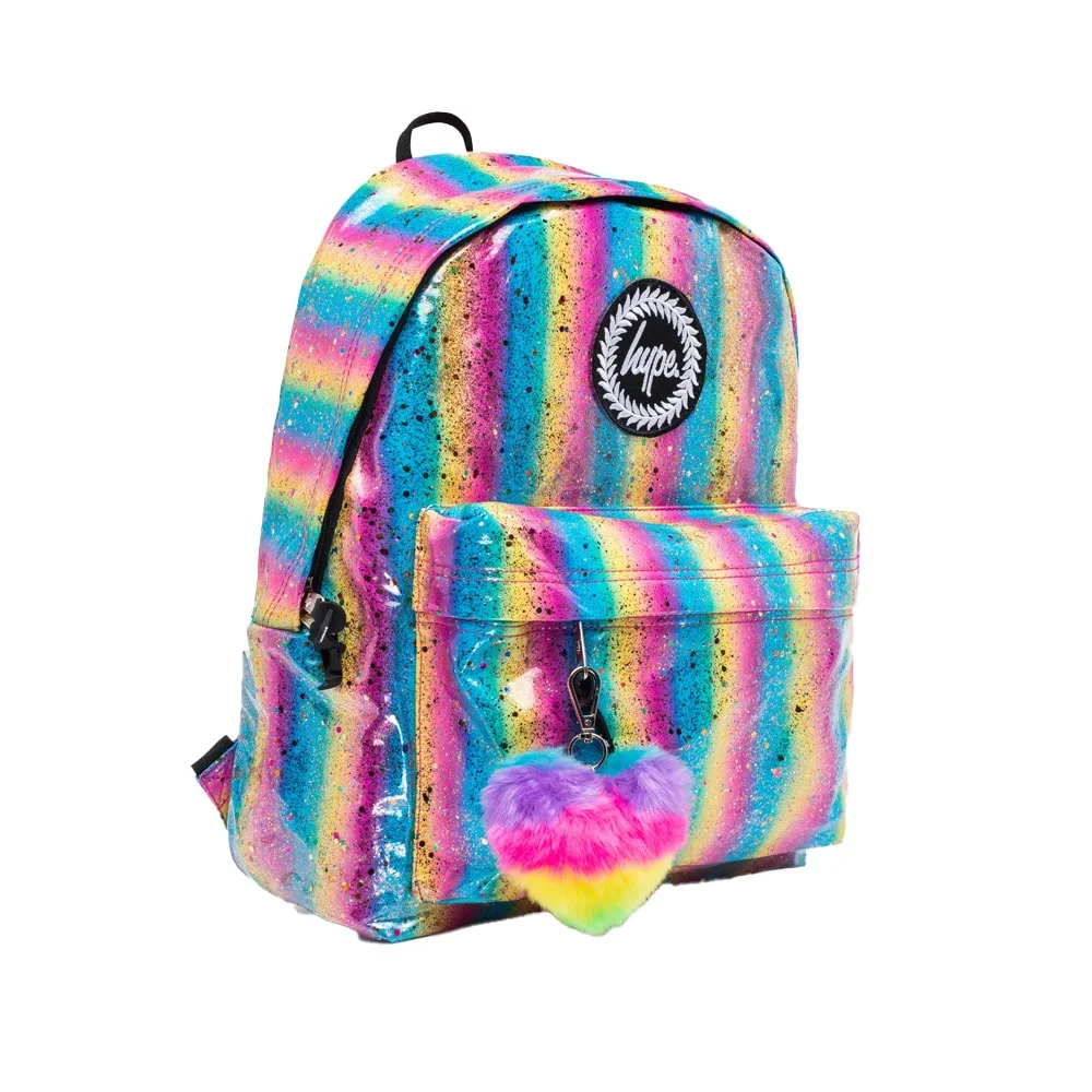Φωτογραφία προϊόντος: Hype Pastel Rainbow Gradient Gloss Backpack 18L Pink