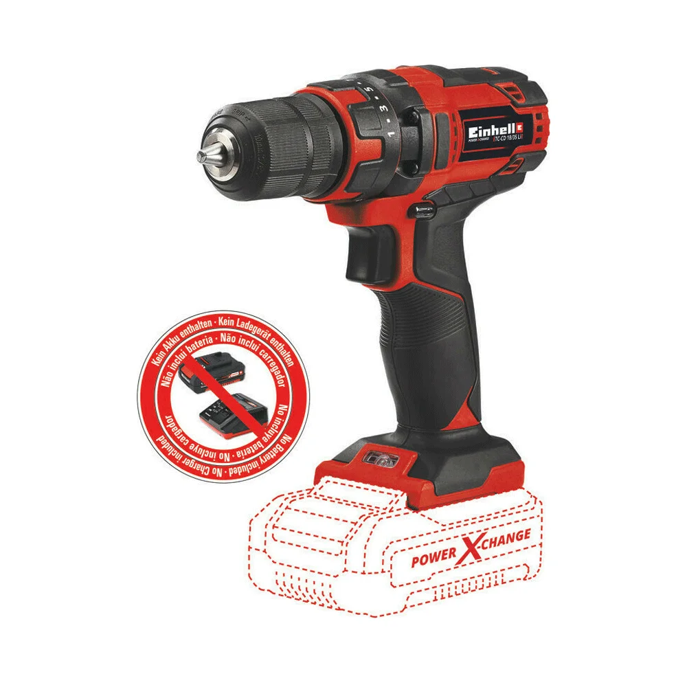 Φωτογραφία προϊόντος: Einhell TC-CD 18/35 Επαναφορτιζόμενο Δραπανοκατσάβιδο Solo - 4513927