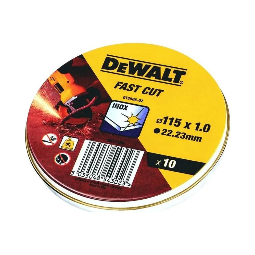 Φωτογραφία προϊόντος: Dewalt DT3506 Δίσκος Κοπής INOX 115x1.0mm