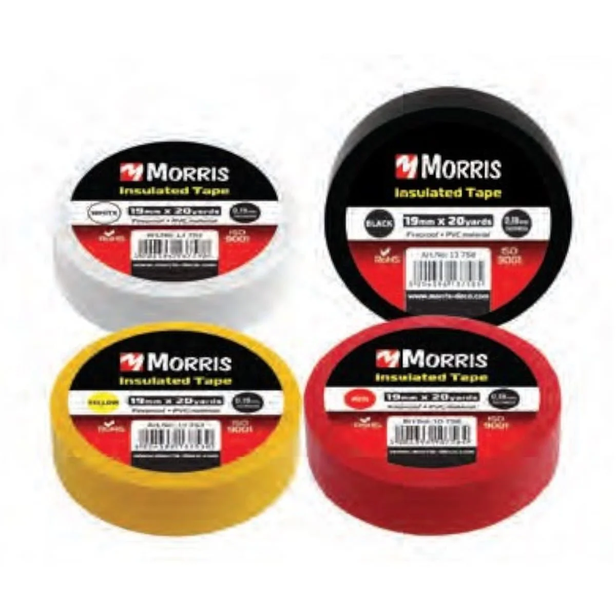 Φωτογραφία προϊόντος: Morris Μονωτική Ταινία 19mm x 20m Κίτρινη - 0912