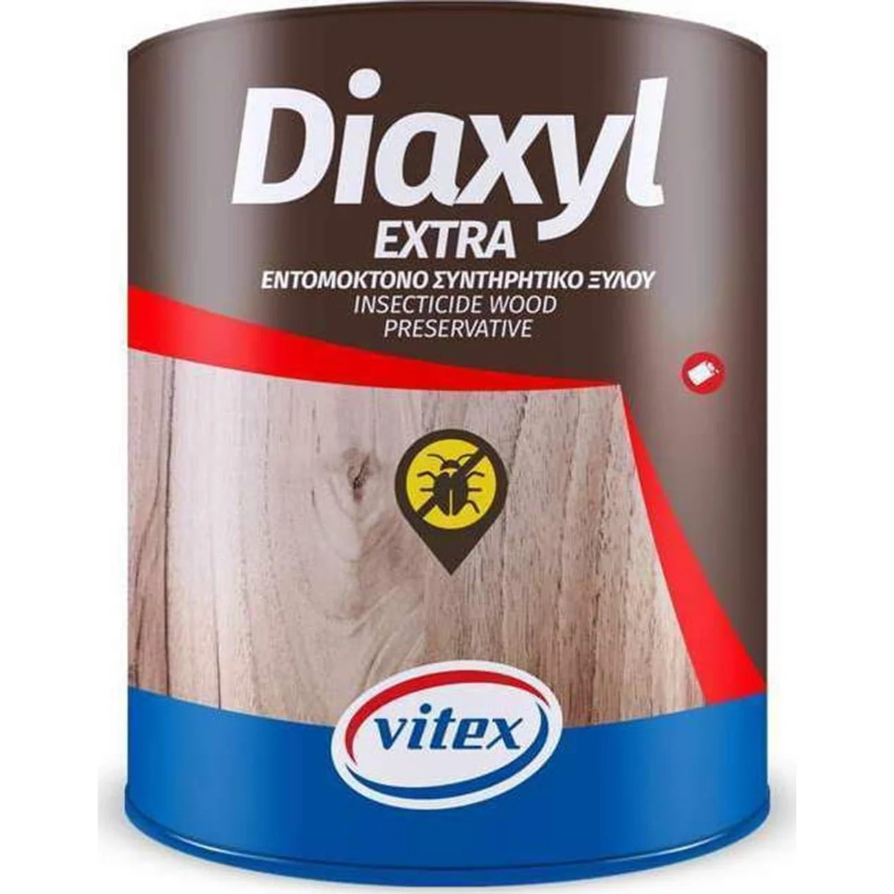 Φωτογραφία προϊόντος: Vitex Diaxyl Extra Εντομοκτόνο Συντηρητικό Ξύλου Διάφανο Ματ 0.75lt - 5260