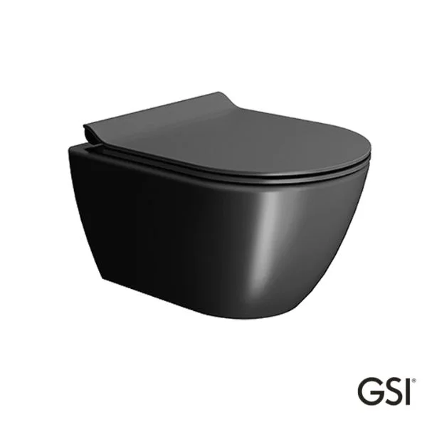 Φωτογραφία προϊόντος: Gsi Pura Color Swirl 881600SC 50cm Ardesia Κρεμαστή Λεκάνη Με Αποσπώμενο Κάλυμμα Βακελίτη Slim Soft Close