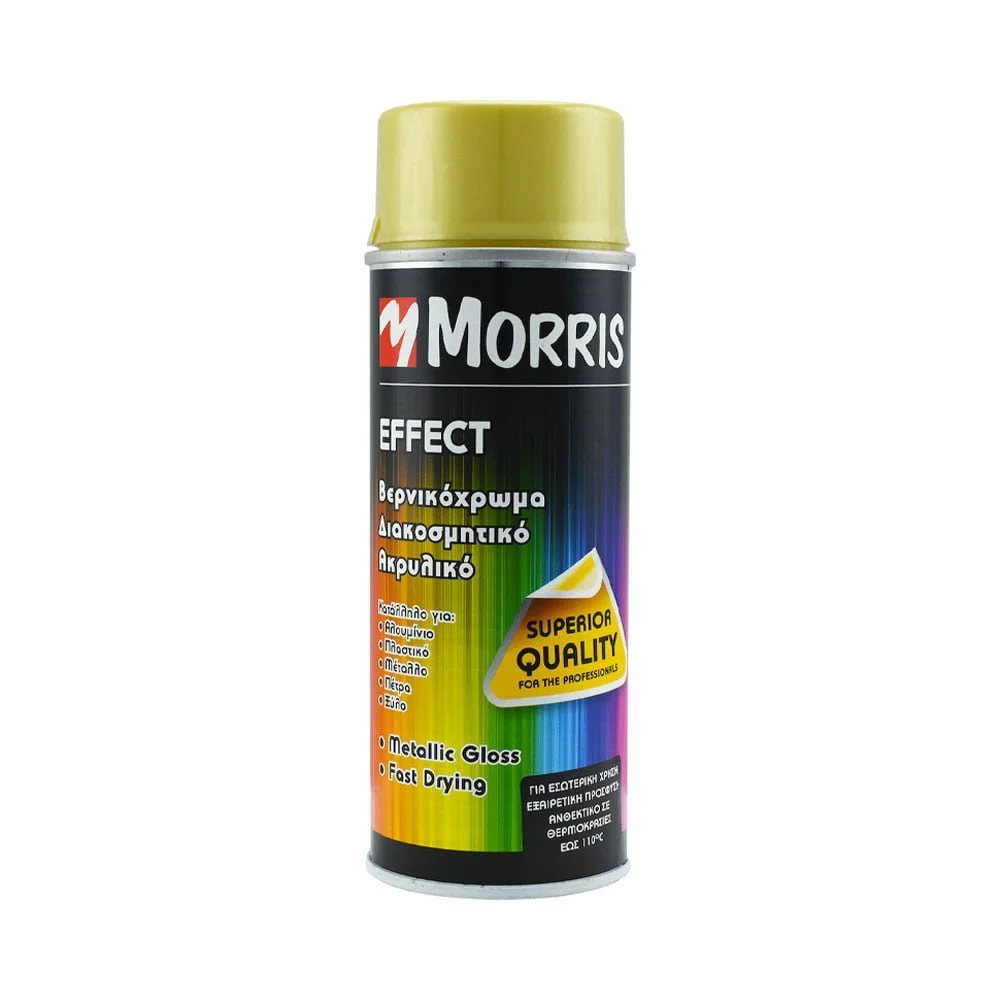 Φωτογραφία προϊόντος: Morris Σπρέι Effect Βερνικόχρωμα Διακοσμητικό Ακρυλικό Χρυσό 400ml - 28539