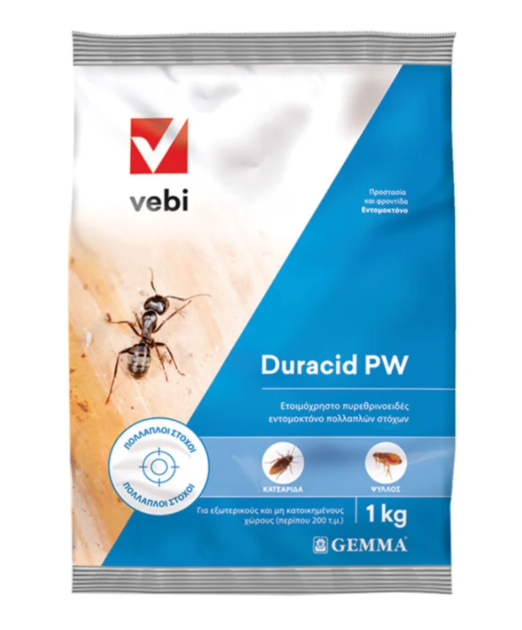 Φωτογραφία προϊόντος: Duracid PW εντομοκτόνο σε σκόνη 1kg Vebi (1087388)