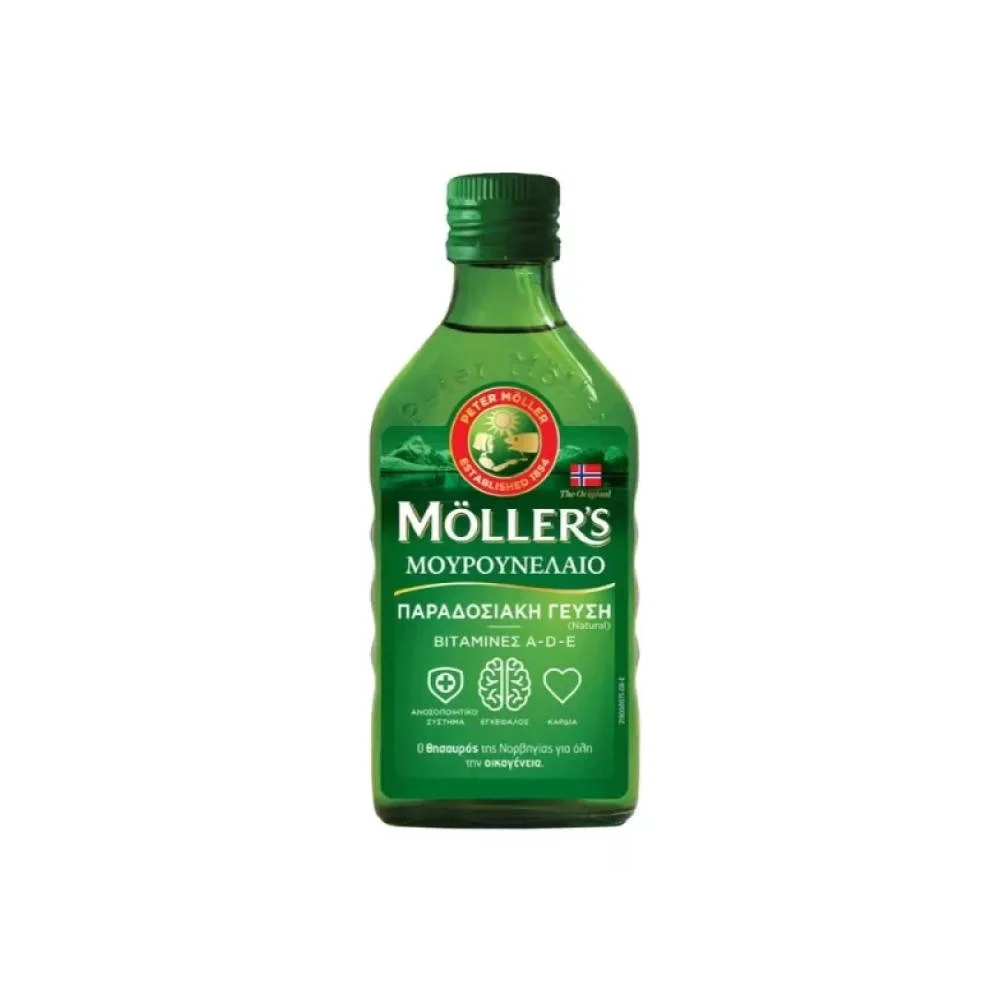 Φωτογραφία προϊόντος: Moller's Cod Liver Oil Natural Μουρουνέλαιο 250ml