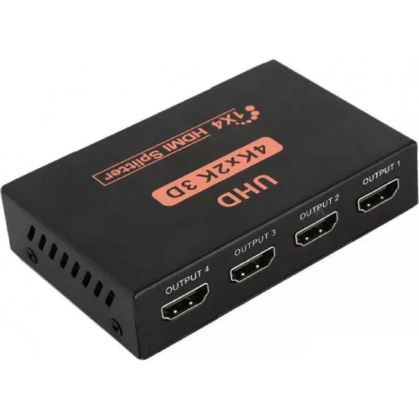 Φωτογραφία προϊόντος: POWERTECH splitter HDMI σε 4x HDMI PTH-048, 4K 3D, μαύρο