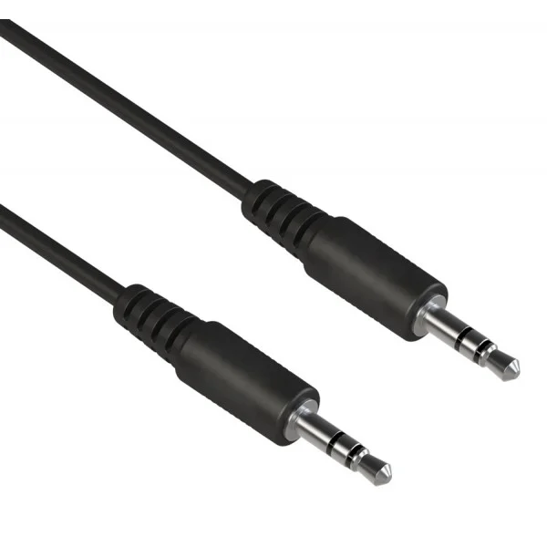 Φωτογραφία προϊόντος: POWERTECH καλώδιο ήχου 3.5mm CAB-J056, AUX, nickel plated, 2m, μαύρο