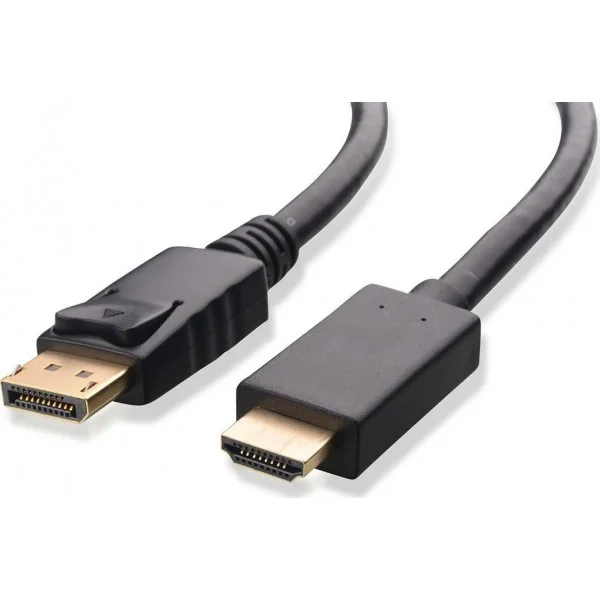 Φωτογραφία προϊόντος: POWERTECH καλώδιο DisplayPort σε HDMI CAB-DP026, 1080p, CCS, 1m, μαύρο