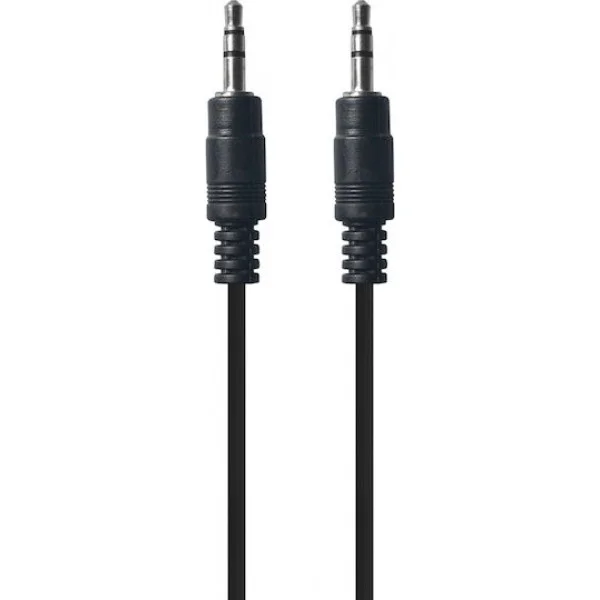 Φωτογραφία προϊόντος: POWERTECH καλώδιο ήχου 3.5mm PTR-0145, AUX, CCS, 1.5m, μαύρο