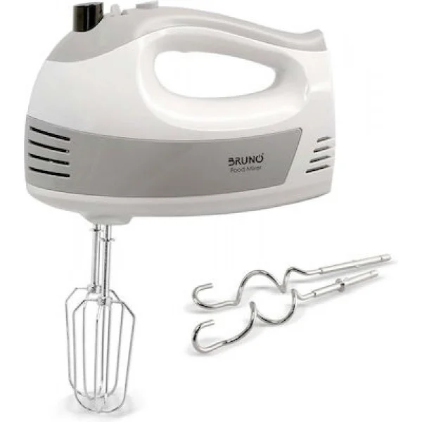 Φωτογραφία προϊόντος: BRUNO μίξερ χειρός BRN-0110, 500W, 5 ταχύτητες & turbo, λευκό