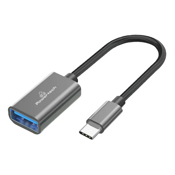 Φωτογραφία προϊόντος: POWERTECH αντάπτορας USB-C σε USB 3.0 PTR-0146, 10 Gbps, γκρι