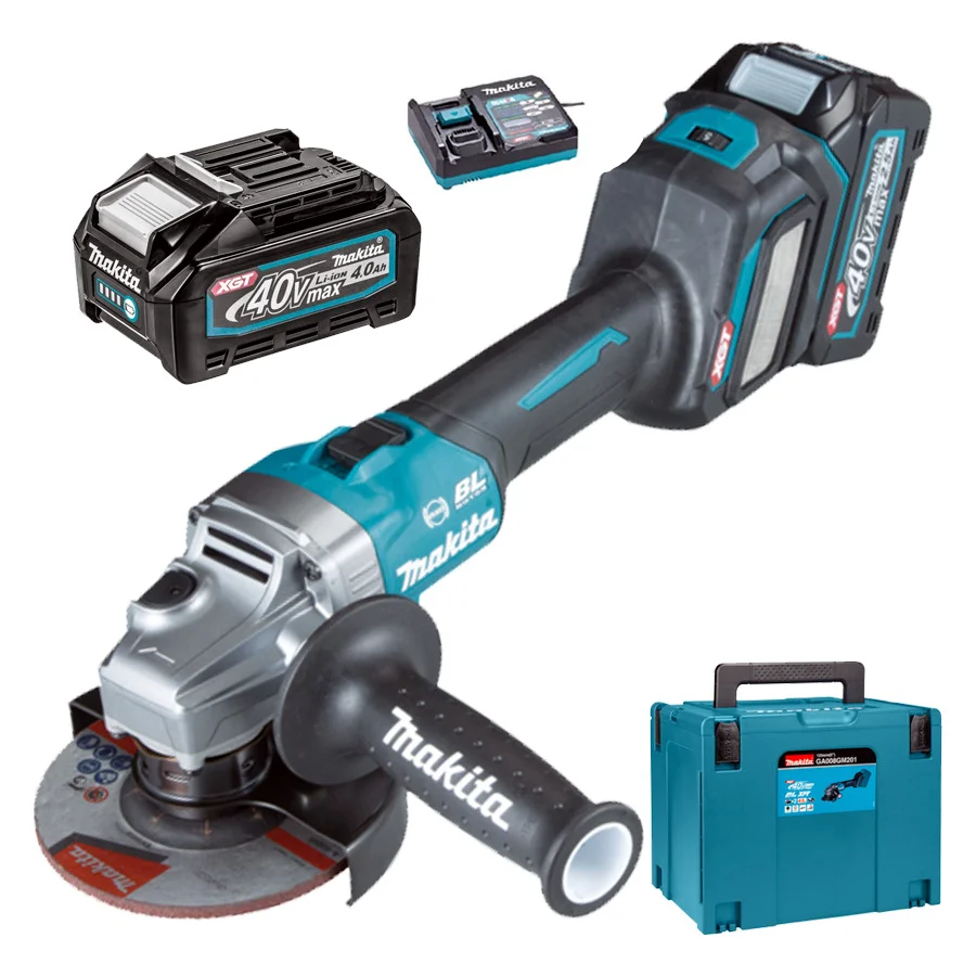 Φωτογραφία προϊόντος: Makita GA023GM201 - Γωνιακός Τροχός 125mm Μπαταρίας XGT 2x4Ah με Ρύθμιση Στροφών