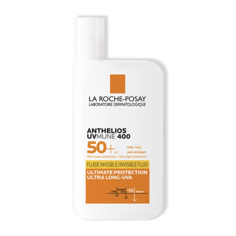 Φωτογραφία προϊόντος: LA ROCHE-POSAY Anthelios Uvmune 400 SPF50+ Invisible Fluid Αντηλιακό Προσώπου με Άρωμα, 50ml