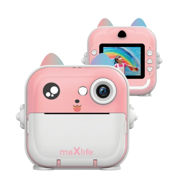 Φωτογραφία προϊόντος: MAXLIFE KIDS DIGITAL PRINTING CAMERA παιδική φωτογραφική ροζ