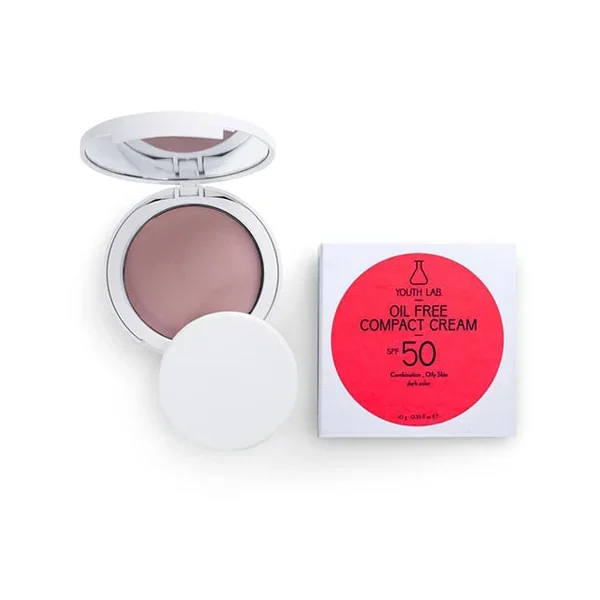 Φωτογραφία προϊόντος: Youth Lab Oil Free Compact Cream SPF 50 Combination to Oily Skin Dark Colour 10 gr