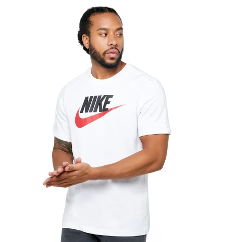Φωτογραφία προϊόντος: Nike Men s Sportswear Icon Futura T-shirt White-Black AR5004-100