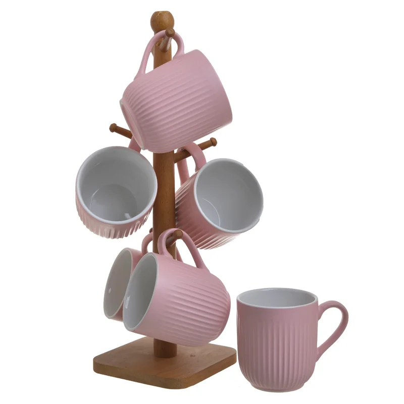 Φωτογραφία προϊόντος: INART S/6 ΣΕΤ ΚΑΦΕ ΣΕ ΒΑΣΗ ΠΟΡΣΕΛΑΝΗΣ ΡΟΖ 220CC 17X17X38ΕΚ 3-60-931-0178