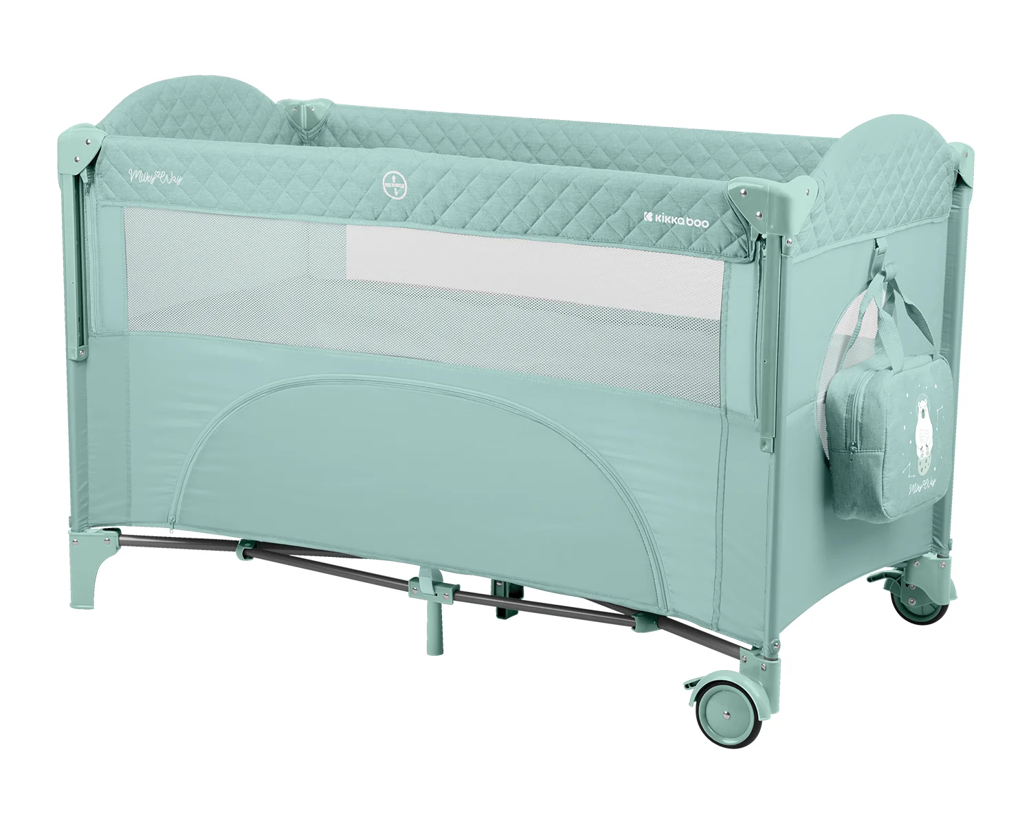 Φωτογραφία προϊόντος: Kikka Boo - Baby cot 2 levels Milky Way Mint 2023 - 31003010112