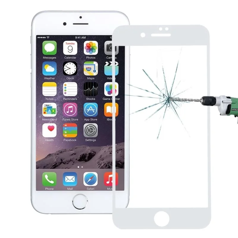 Φωτογραφία προϊόντος: iphone 7/8 - Full 3D Face Λευκό -Προστατευτικό τζάμι οθόνης – 9H tempered glass-OEM