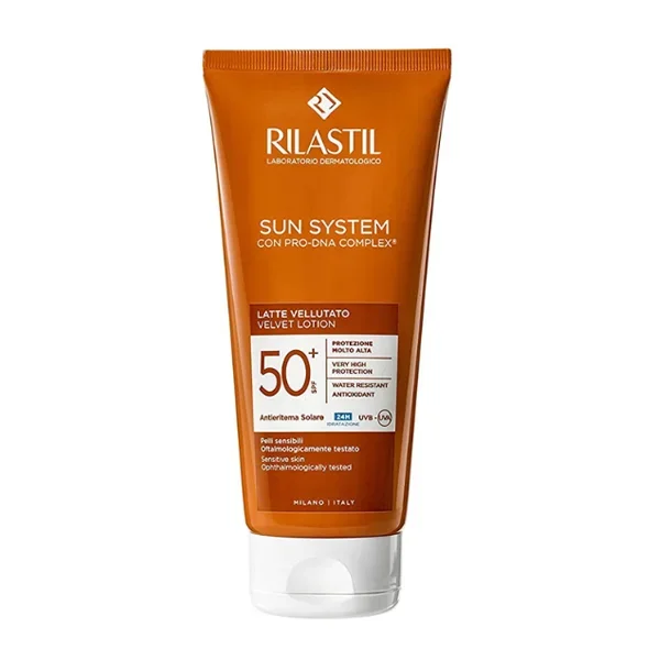 Φωτογραφία προϊόντος: Rilastil Sun System Velvet Lotion SPF50+ Αντηλιακό Γαλάκτωμα Προσώπου-Σώματος 200 ml