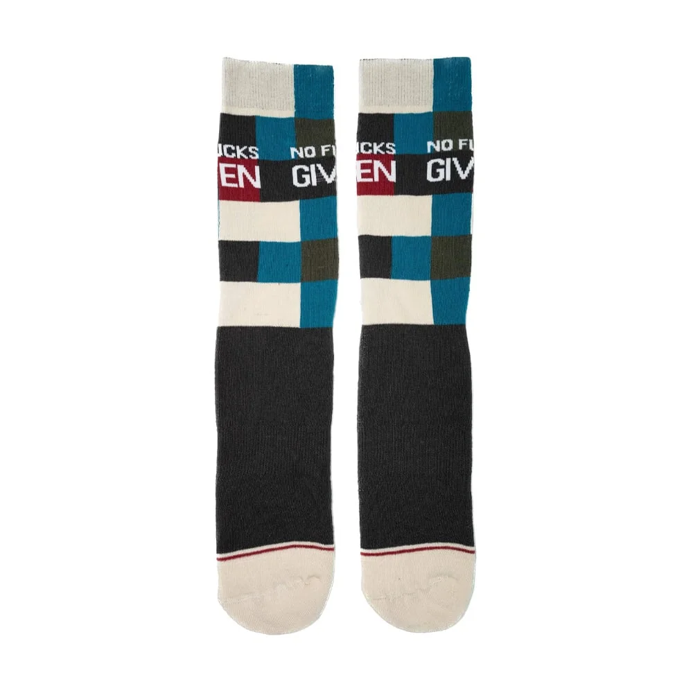 Φωτογραφία προϊόντος: Bee Unusual “No Fcks Given” classic plaid socks
